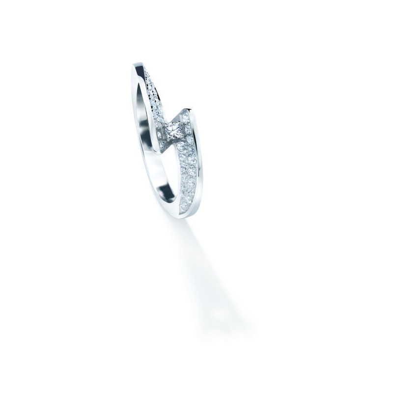 Bague Femme GAREL "Envol" Diamant, Or Blanc 750/000