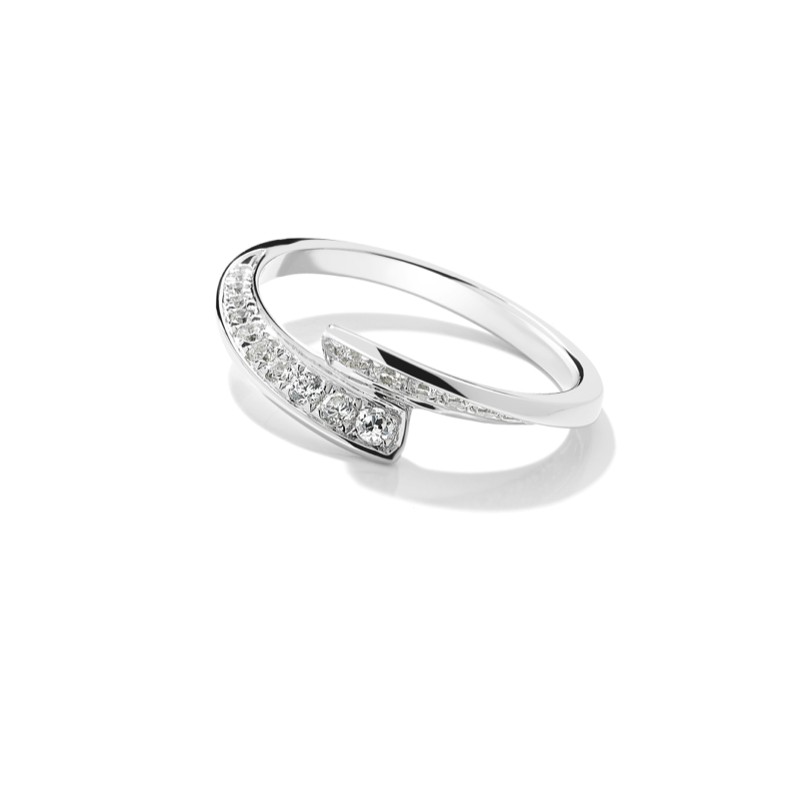 Bague Femme GAREL "Envol" Diamant 0.31 carats, Or Blanc 750/000