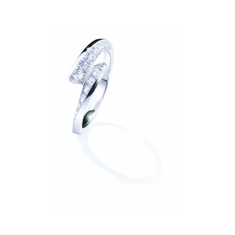 Bague Femme GAREL "Envol" Diamant 0.31 carats, Or Blanc 750/000