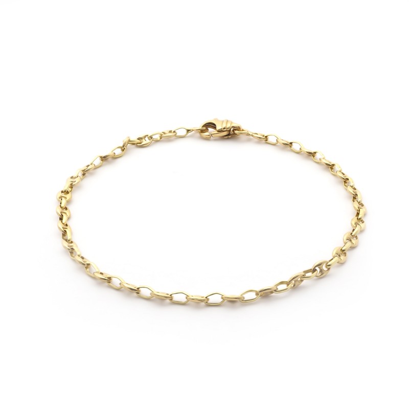 Bracelet Femme en Maille Marine Or Jaune 750