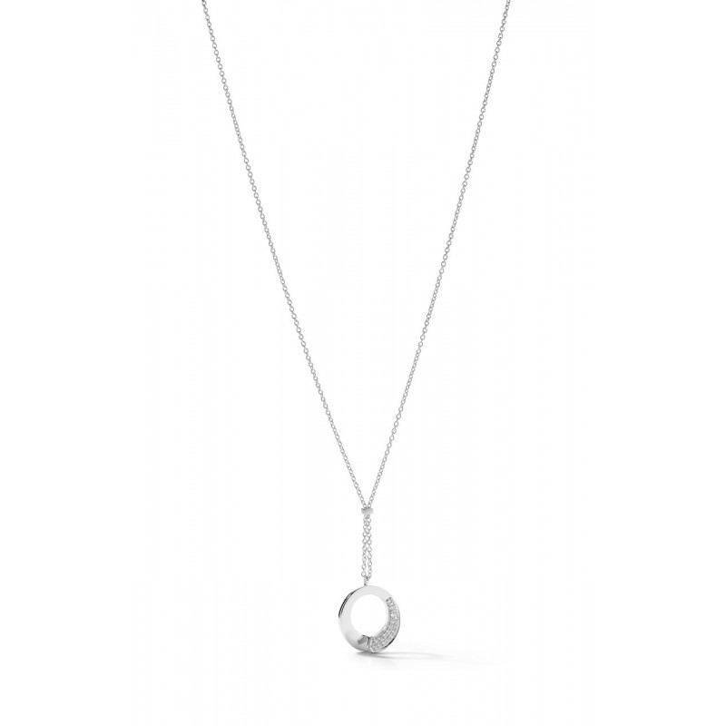 Collier GAREL Femme "Envol" en Or Blanc et Diamant 0.12 carats