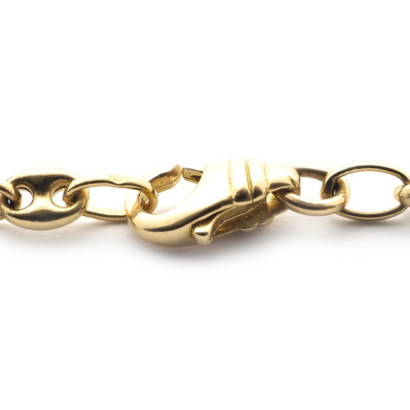 Bracelet en or jaune 750/000 maille marine creuse de chez CARADOR