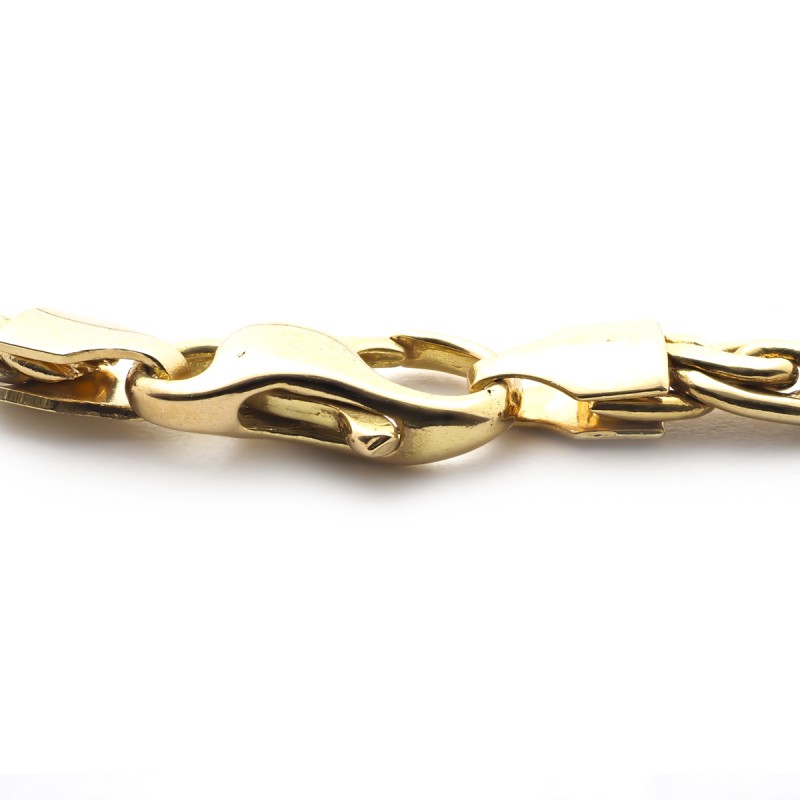 Bracelet Carador or jaune 750/000 maille S