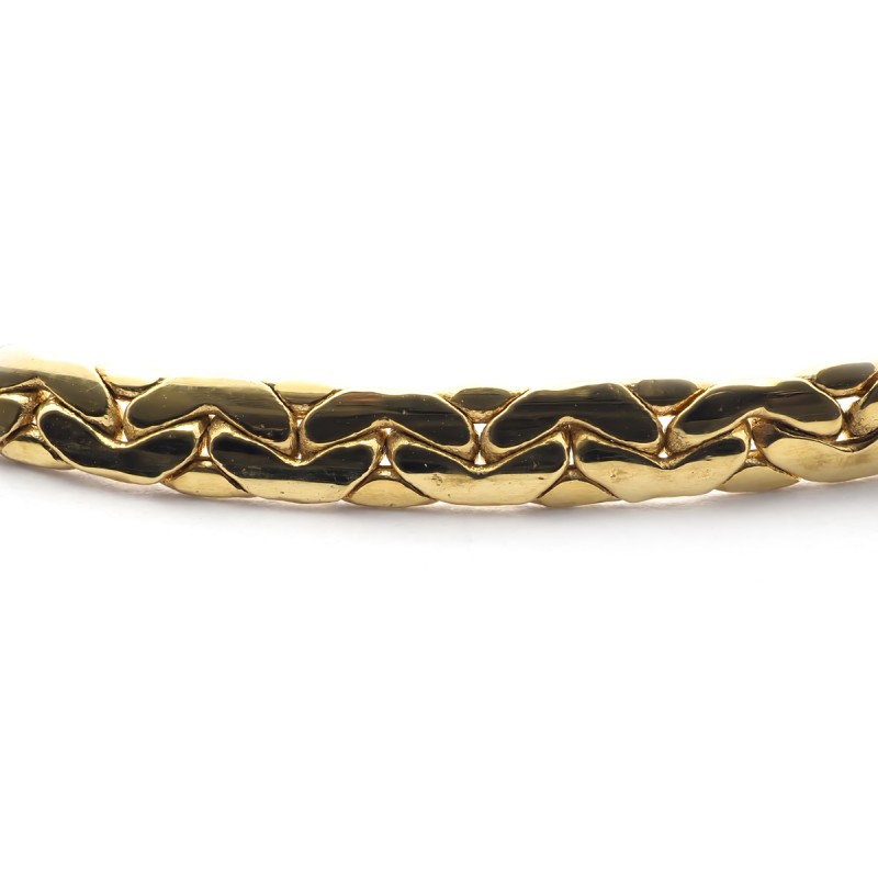 Bracelet Carador or jaune 750/000 maille haricot