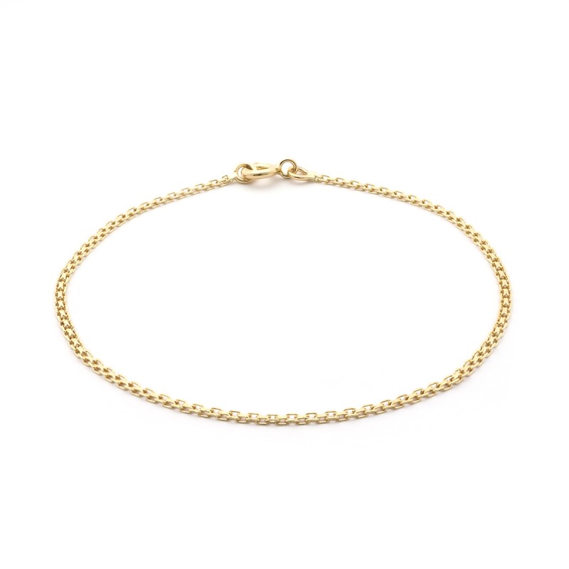 Bracelet en or jaune 750/000 maille bismarck CARADOR