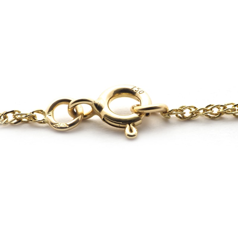 Bracelet CARADOR maille singapour or jaune 750/000