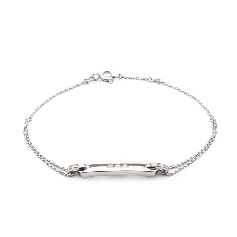 Carador - Bracelet OR 750/000 et Diamant