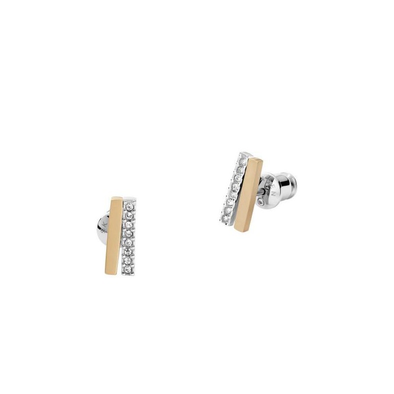 Boucles d'Oreilles Femme Skagen en Acier Doré Collection ELIN