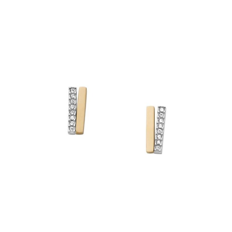 Boucles d'Oreilles Femme Skagen en Acier Doré Collection ELIN