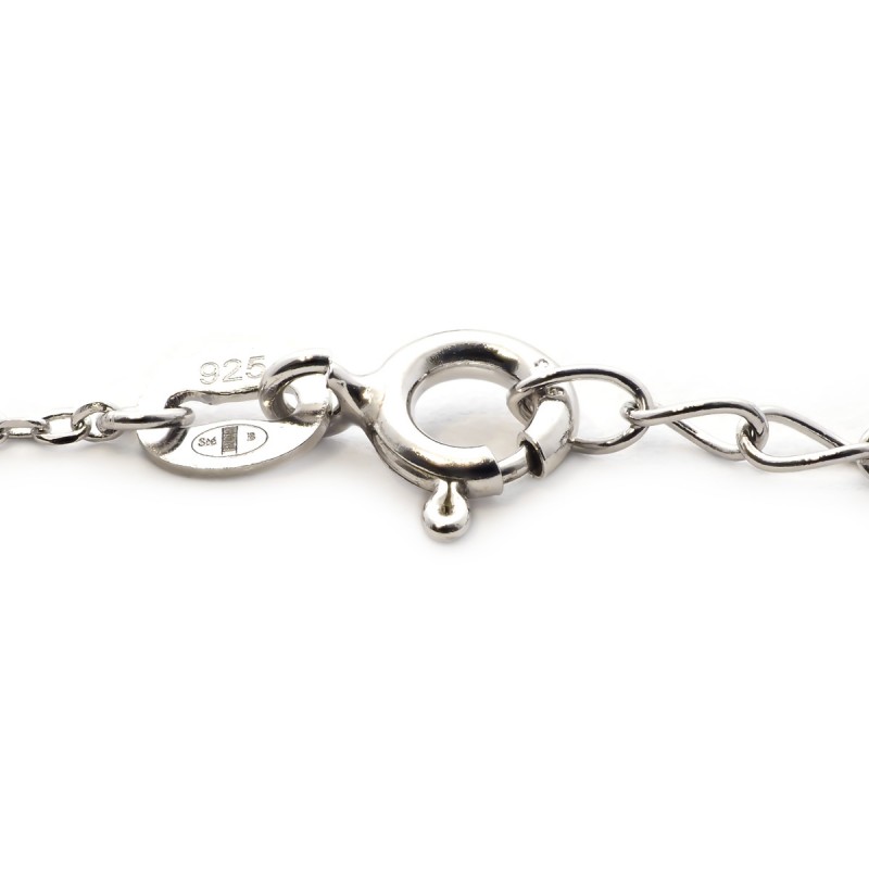 Bracelet Femme Carador style Joaillerie argent 925/000, oxydes de zirconium et verre bleu