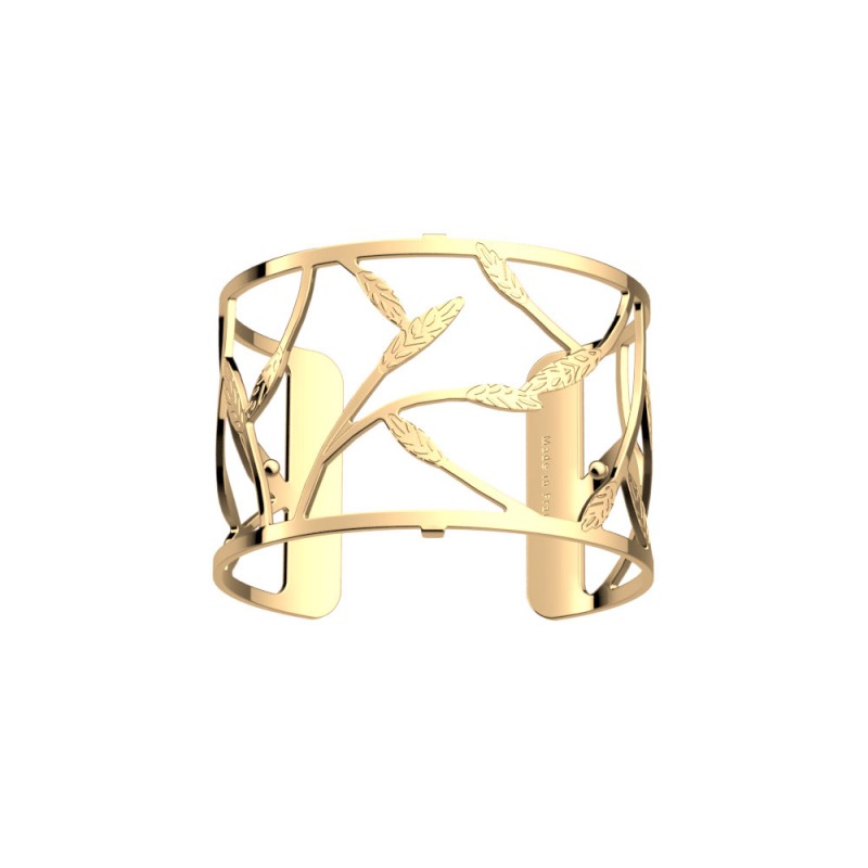 Bracelet Manchette Femme Les Georgettes Collection Les Essentielles Epis de Blé Finition Dorée 40mm