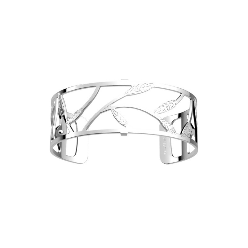 Bracelet Manchette Femme Les Georgettes Collection Les Essentielles+ Epis de Blé Finition Argentée 25mm