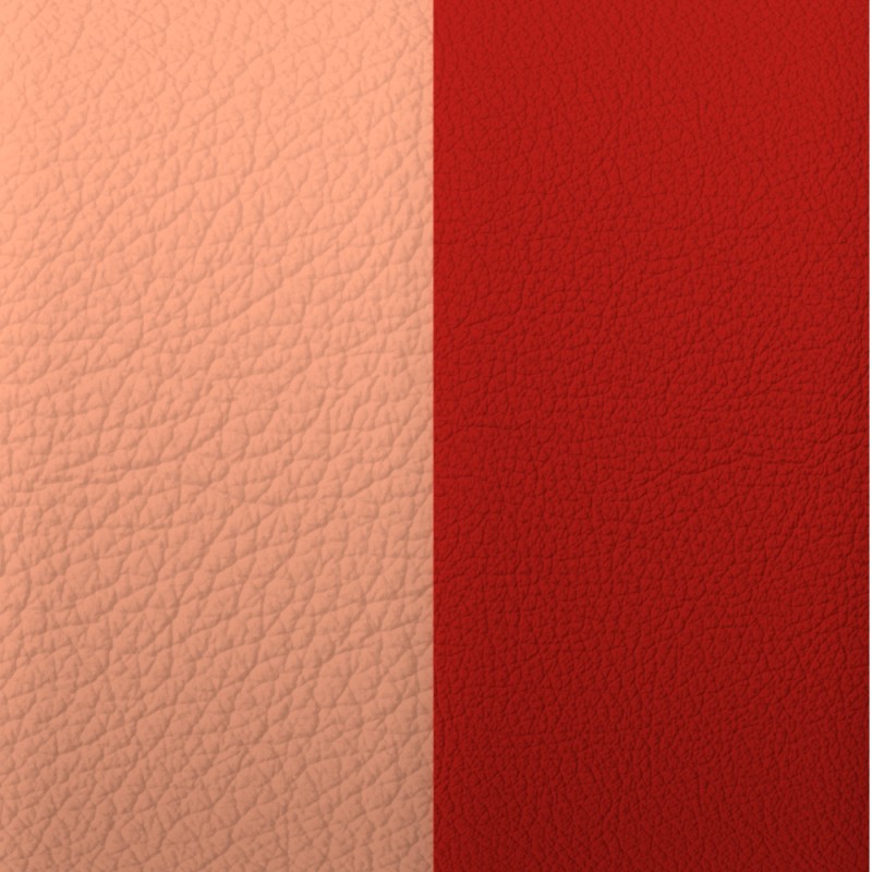 Cuir pour manchette 25mm Les Georgettes Barbe à papa/Rouge Acidulé