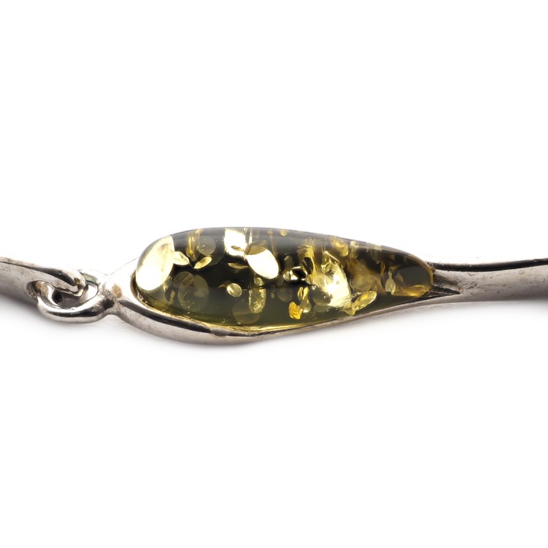 Bracelet Carador argent 925/000ème multiples couleurs ambre forme goutte d'eau