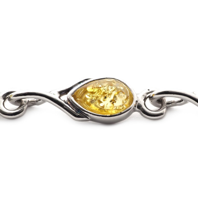 Bracelet Carador argent 925/000ème multiples couleurs ambre