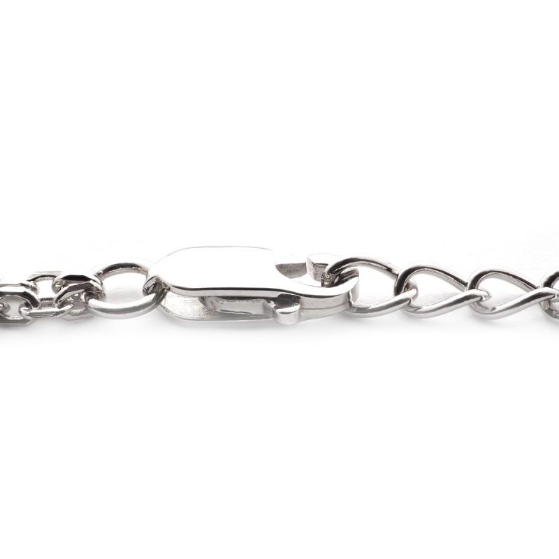 Bracelet argent femme Carador motif double coeur