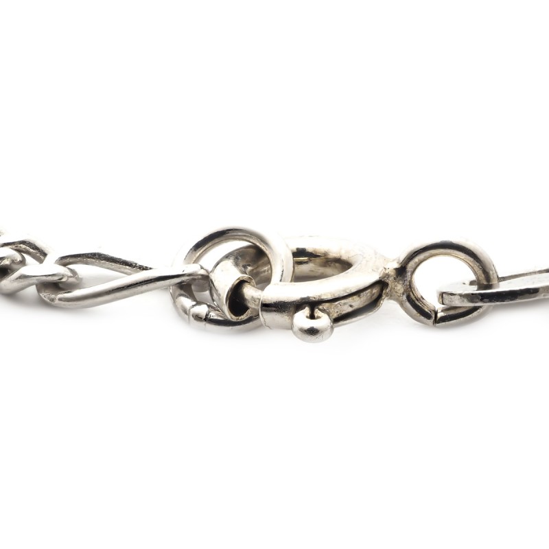 Bracelet chaîne  maille cheval alternée 1-3 argent 925/000 Carador