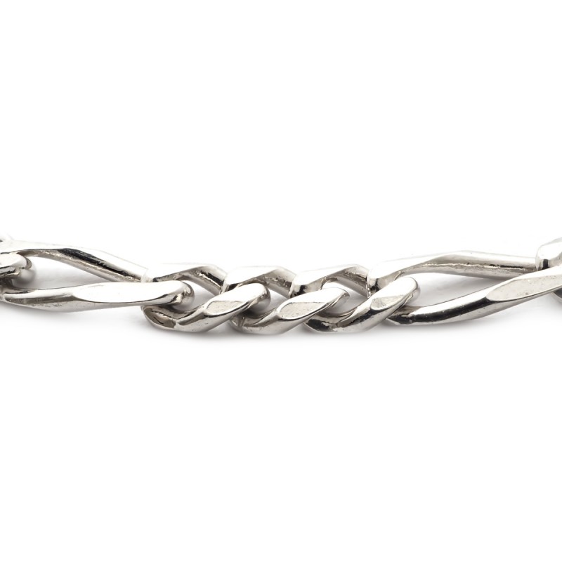 Bracelet Carador gourmette Maille alternée argent 925
