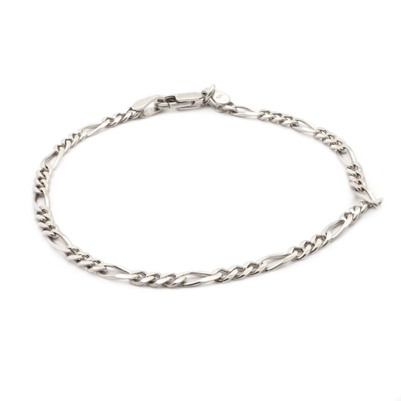 Bracelet Carador gourmette Maille alternée argent 925