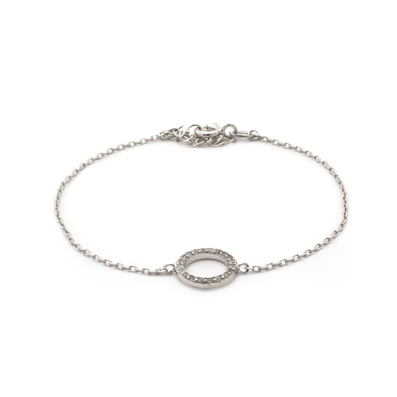 Bracelet femme Carador fantaisie cercle argent 925/000 et oxydes de zirconium