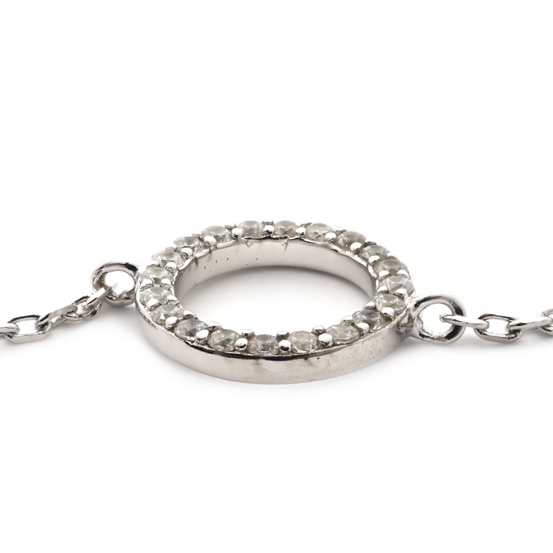 Bracelet femme Carador fantaisie cercle argent 925/000 et oxydes de zirconium