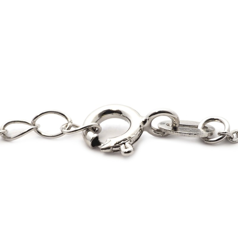 Bracelet femme Carador carré empierré d'oxydes de zirconium argent 925/000