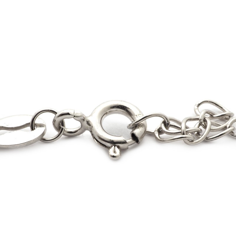 Bracelet Femme Carador motif ellipse argent 925/000 et oxydes de zirconium