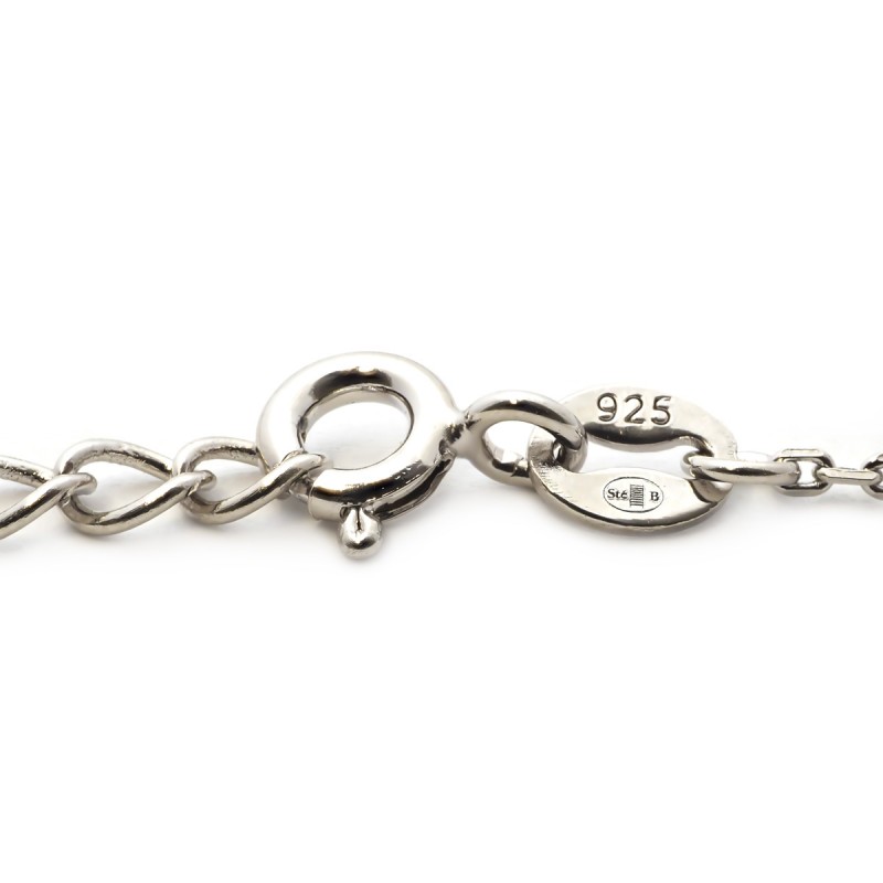 Bracelet Femme Carador barrette empierré d'oxydes de zirconium en argent 925/000