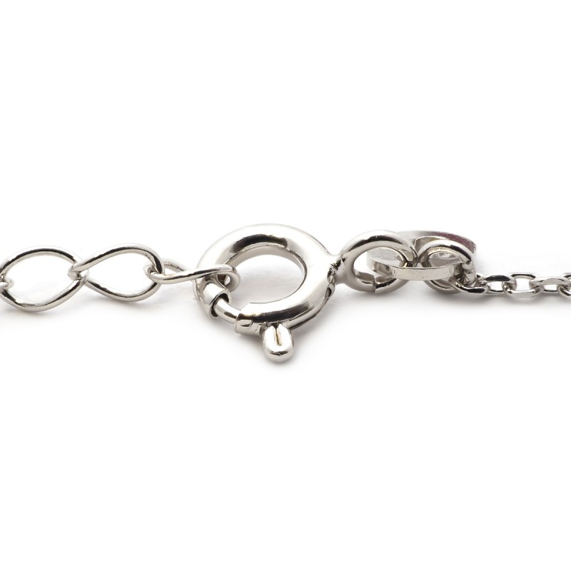 Bracelet Femme Carador baroque argent 925/000, oxydes de zirconium et verre rouge