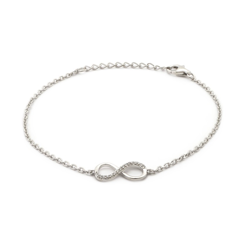Bracelet argent femme Carador motif infini