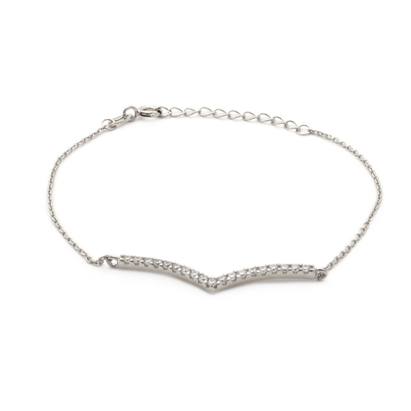 Bracelet  CARADOR Femme argent 925/000 pavage zircons