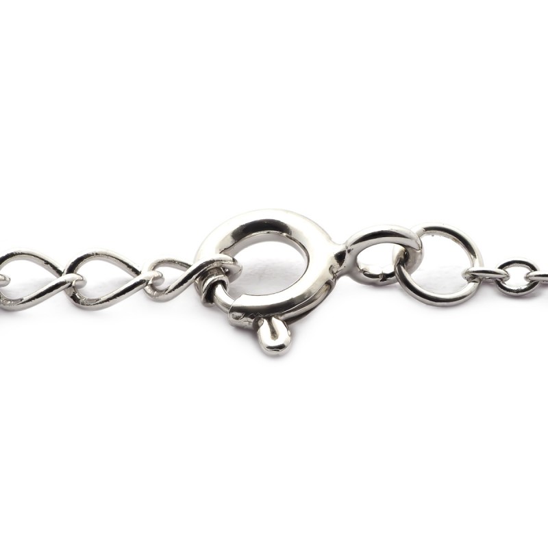 Bracelet argent femme CARADOR motif infini