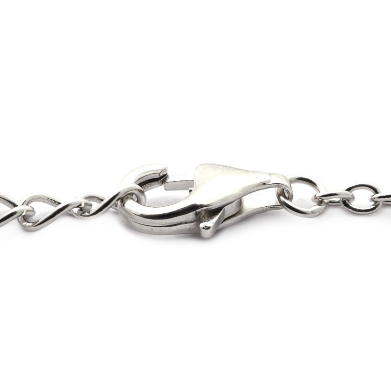 Bracelet en argent aux formes allongées et entrelacées JBR9171