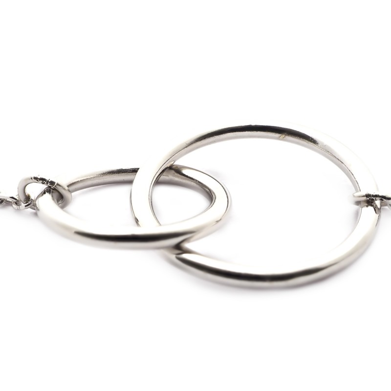 Bracelet cercles enlacés Carador en Argent 925/000