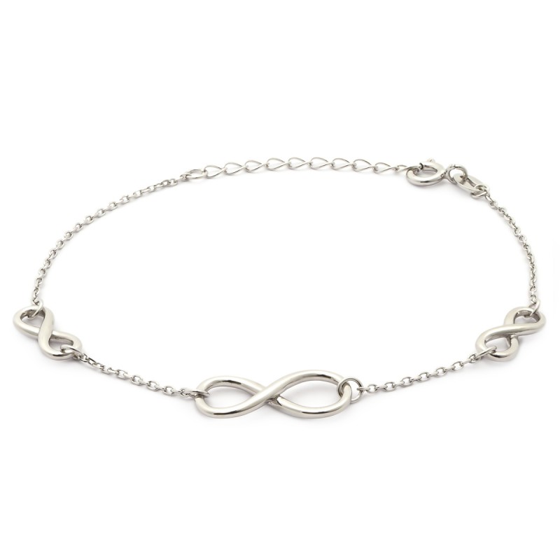 Bracelet Femme Carador triple infini en argent 925/000