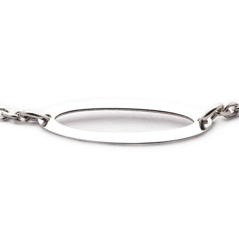 Bracelet Carador maille alternée fantaisie en argent 925/000