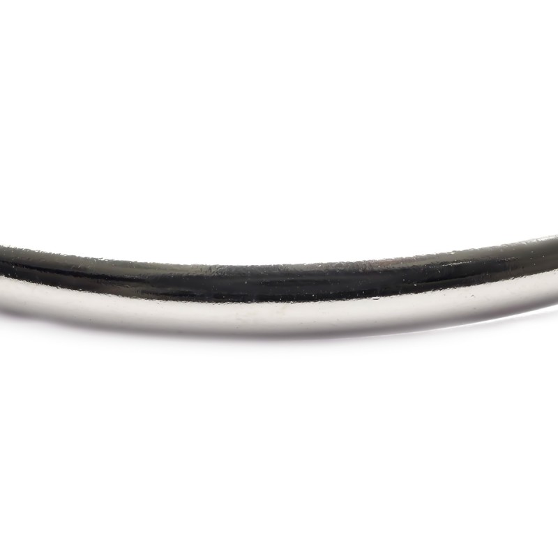 Bracelet jonc Carador tube bombé 4 mm en argent 925/000