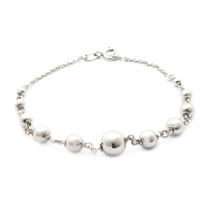 Bracelet femme boules Carador en argent 925/000