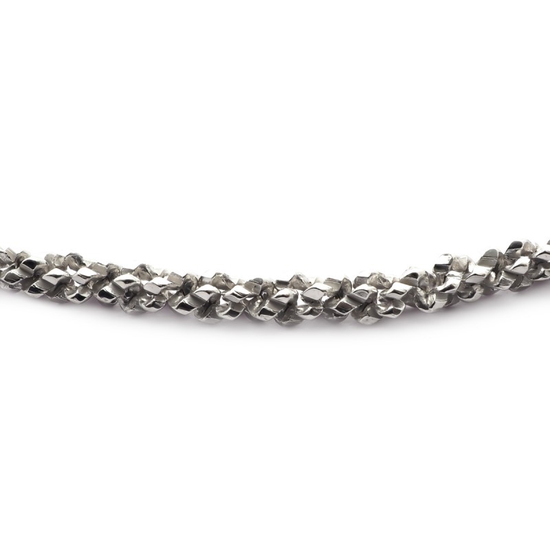 Bracelet femme Carador maille fantaisie argent 925/000