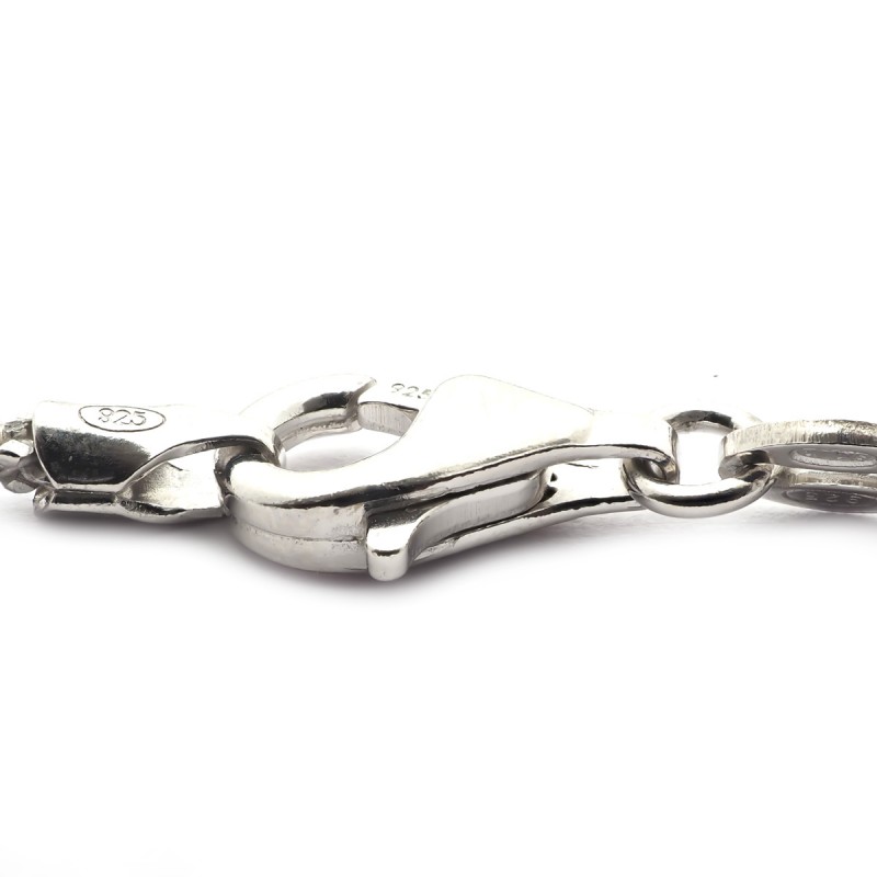 Bracelet femme Carador maille fantaisie argent 925/000