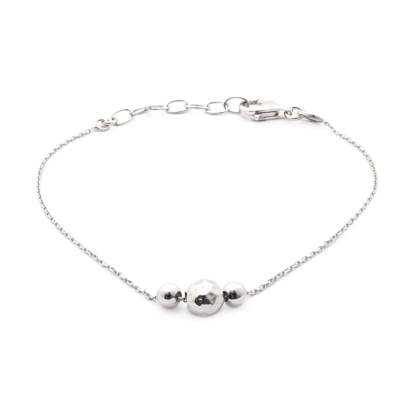 Bracelet femme Carador trio de perles argent 925/000