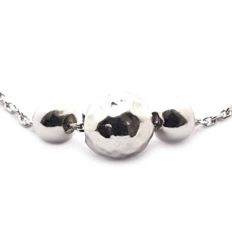 Bracelet femme Carador trio de perles argent 925/000