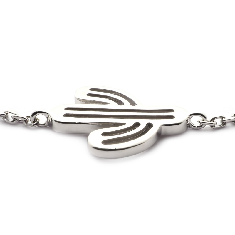 Bracelet Carador motif cactus argent 925/000