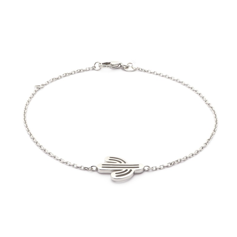 Bracelet Carador motif cactus argent 925/000