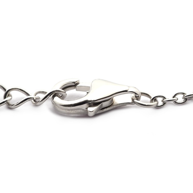 Bracelet en argent aux formes allongées