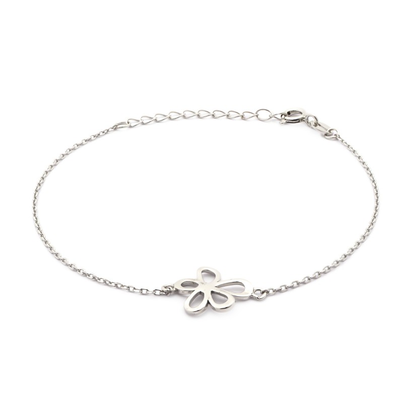 Bracelet femme Carador motif fleur argent 925/000