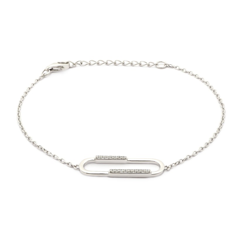 Bracelet argent femme carador motif maillon