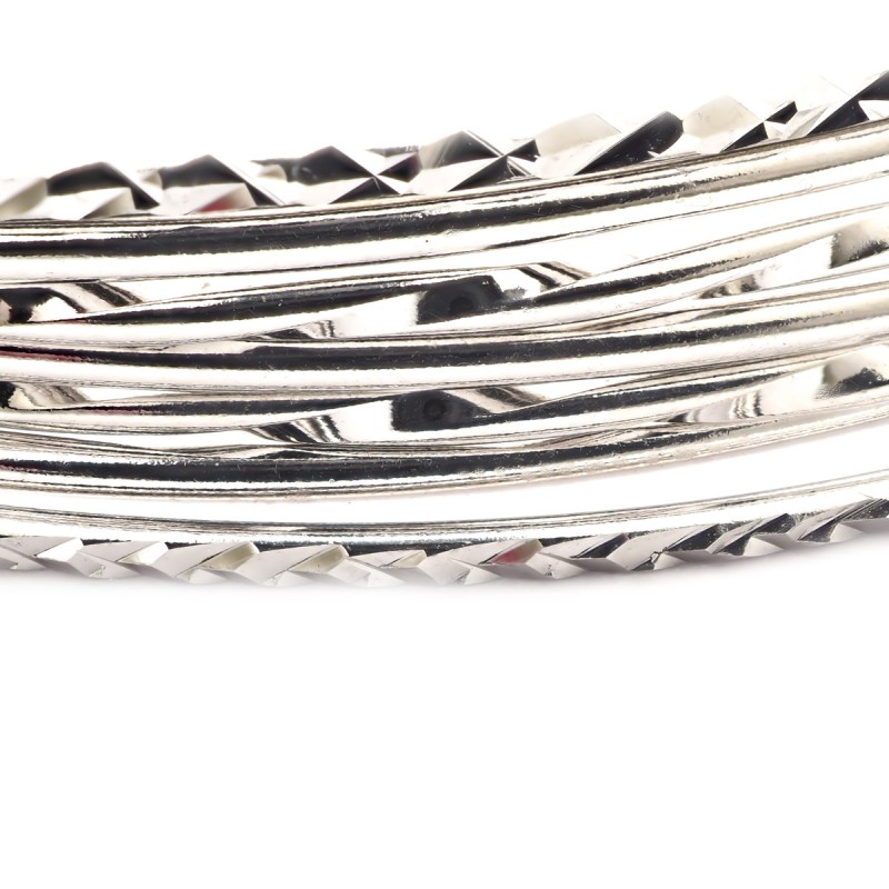 Bracelet joncs semainier Carador en argent 925/000