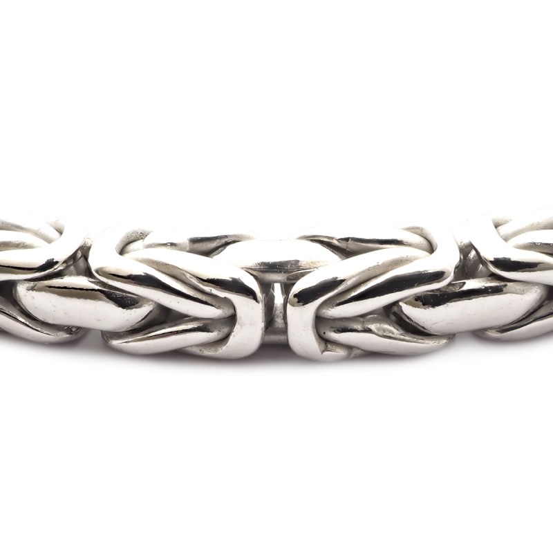 Bracelet maille balinaise carrée 3 mm Carador en argent 925/000