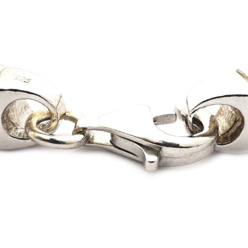 Bracelet maille balinaise carrée Carador en argent 925/000